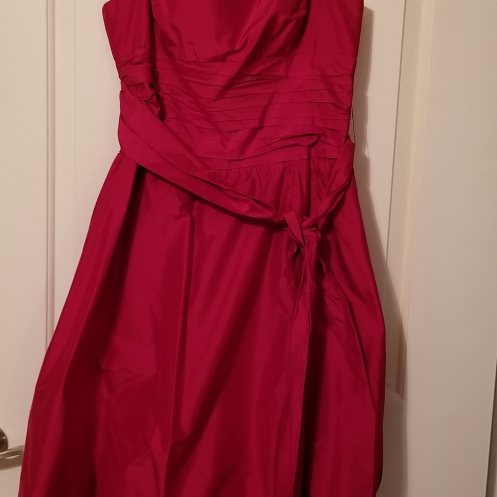 BCBG Max Azria Rouge Strapless Red Cocktail Dress